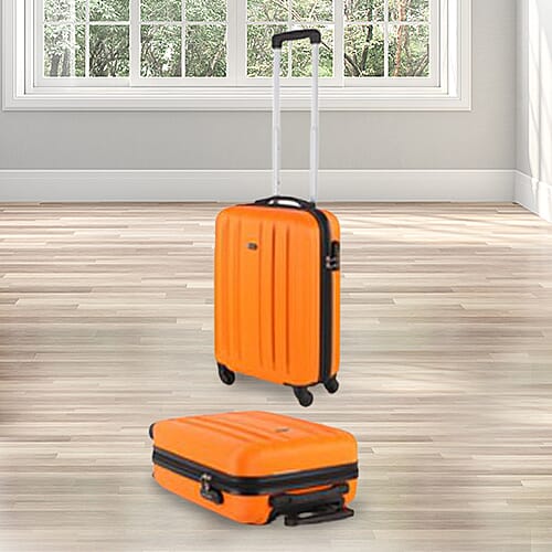 Close Out Deal 21 Inch Carry On Luggage Lightweight ABS Shell 4 Wheel Spinner Suitcase - Blue