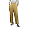 Emma Half Elasticated Comfortable Summer Trousers in Mustard (Size 10) Inside Leg - 25in