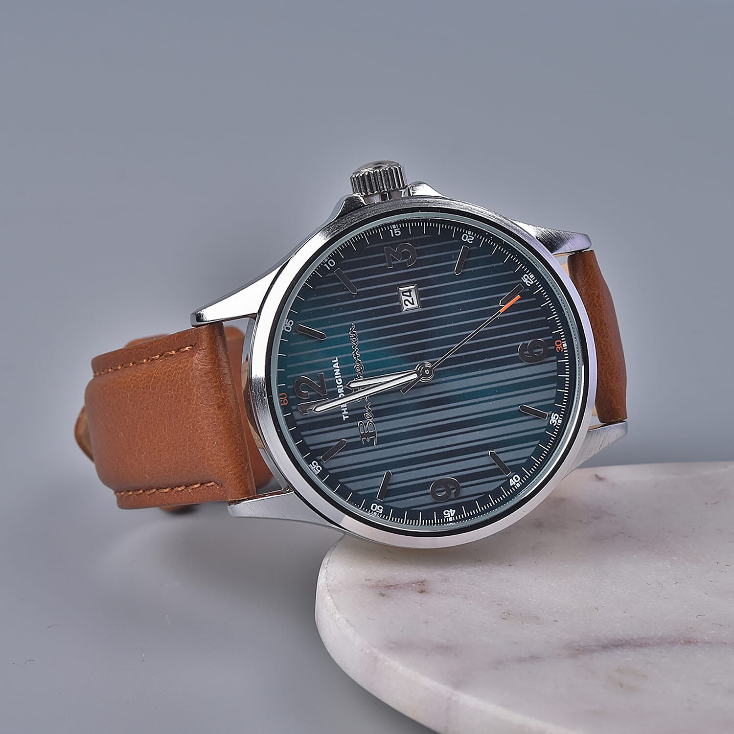 Ben Sherman Water Resistant Watch with Blue Dial and Tan Colour Strap