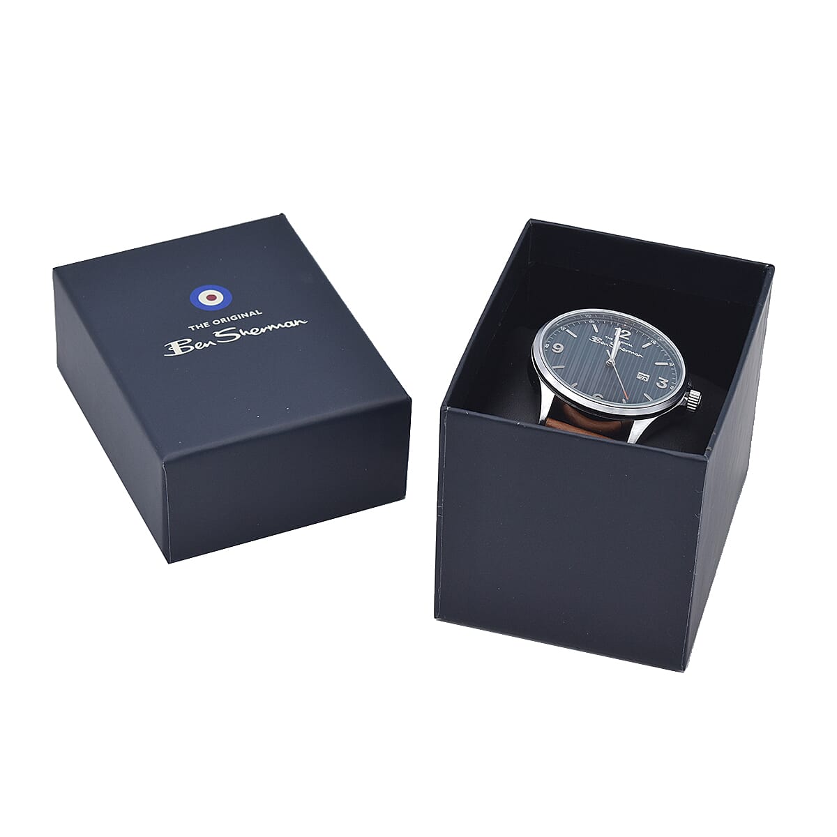 Ben Sherman Water Resistant Watch with Blue Dial and Tan Colour Strap