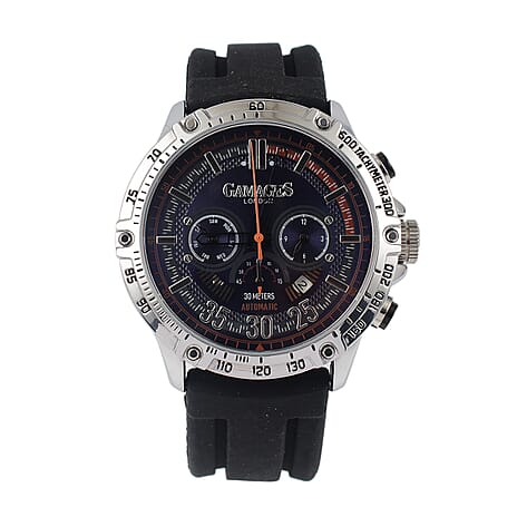 GAMAGES OF LONDON Limited Edition Hand Assembled Mechanical Racer Automatic Black