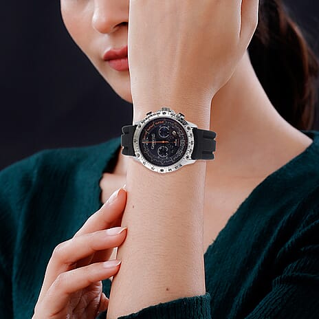 GAMAGES OF LONDON Limited Edition Hand Assembled Mechanical Racer Automatic Black