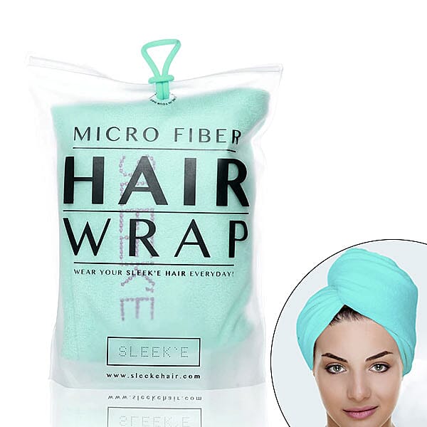Sleeke- Microfibre Hair Wrap (Size 65x25x10Cm) - Mint