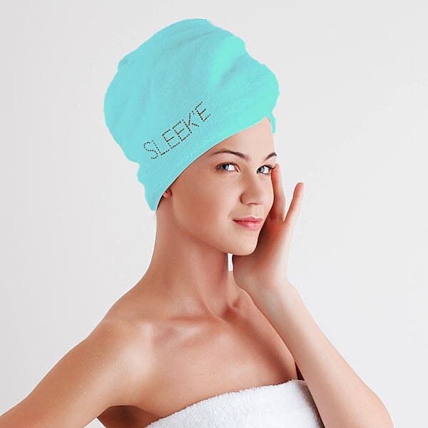 Sleeke- Microfibre Hair Wrap (Size 65x25x10Cm) - Mint