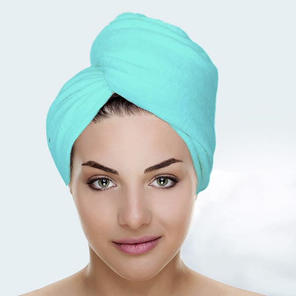 Sleeke- Microfibre Hair Wrap (Size 65x25x10Cm) - Mint