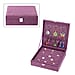 Portable Velvet Jewellery Box with Lock Black