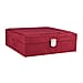 Portable Velvet Jewellery Box with Lock Black