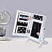 Portable Jewellery Cabinet with Standing Mirror - White