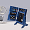 Portable Jewellery Cabinet with Standing Mirror - Dark Blue