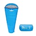 Mummy Sleeping Bag in Blue & Grey - Single - 2 Seasons (210x52x72 Cm)