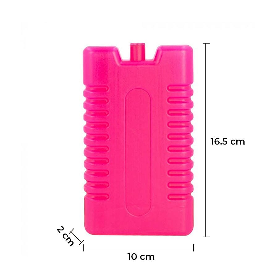 3 Pack 200ml Ice Pack - 3 Assorted Colours (Orange, Pink & Blue) (16x9 Cm)
