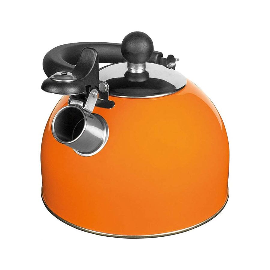 2L Stainless Steel Kettle - Orange (Size 16x18cm)