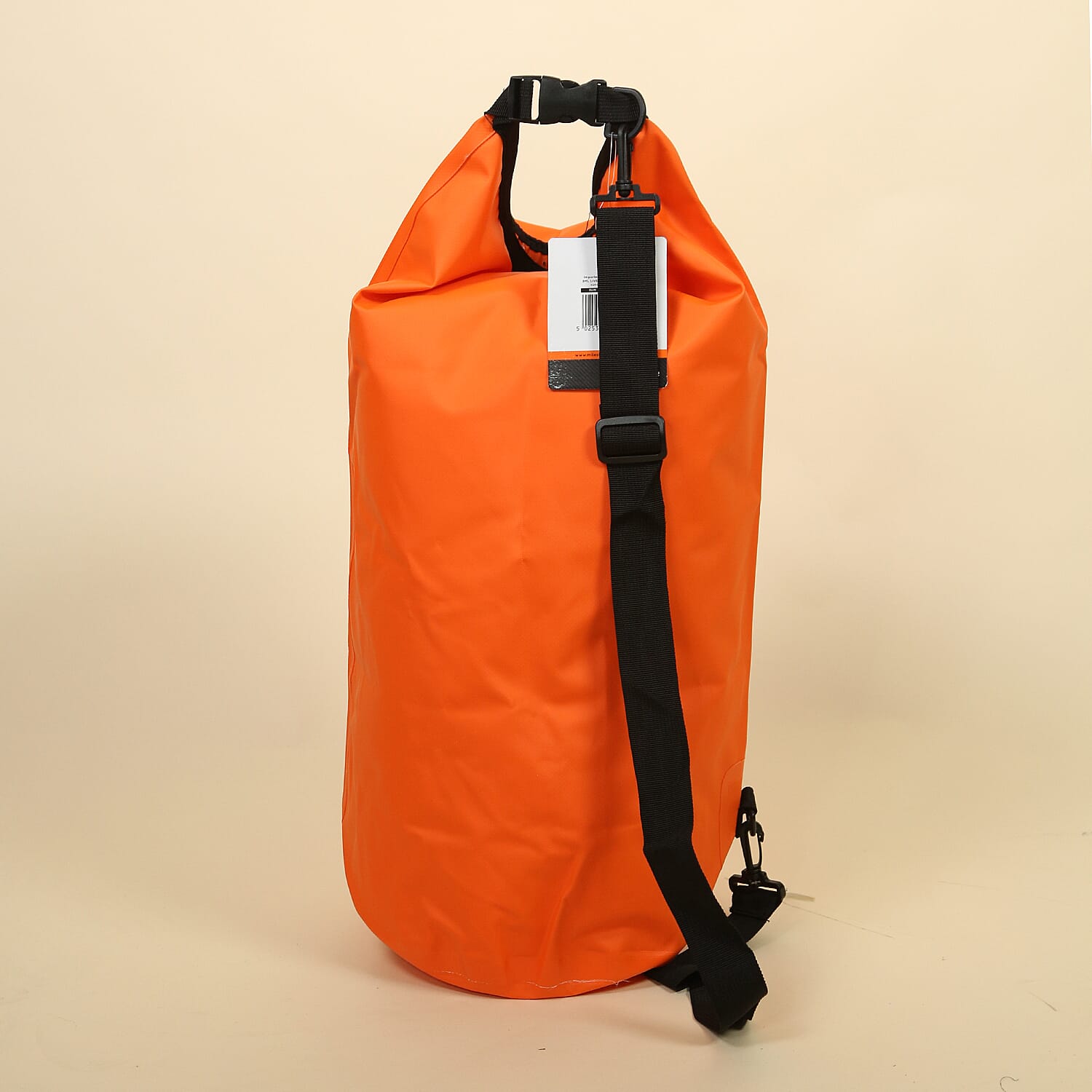 30L Waterproof Dry Bag with Adjustable Shoulder Strap in Orange