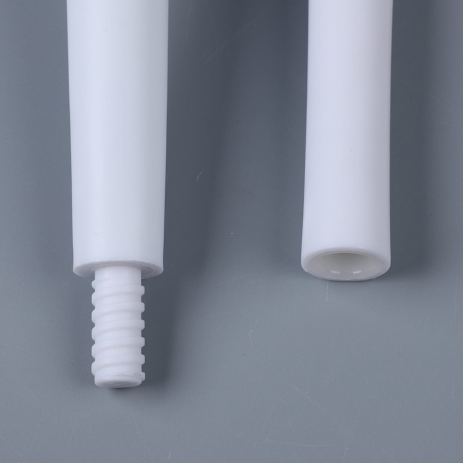 Stylish and Efficient Toilet Brush with Holder from TPR (Thermo-Plastic-Rubber) (Size 41x10cm) - Black and White