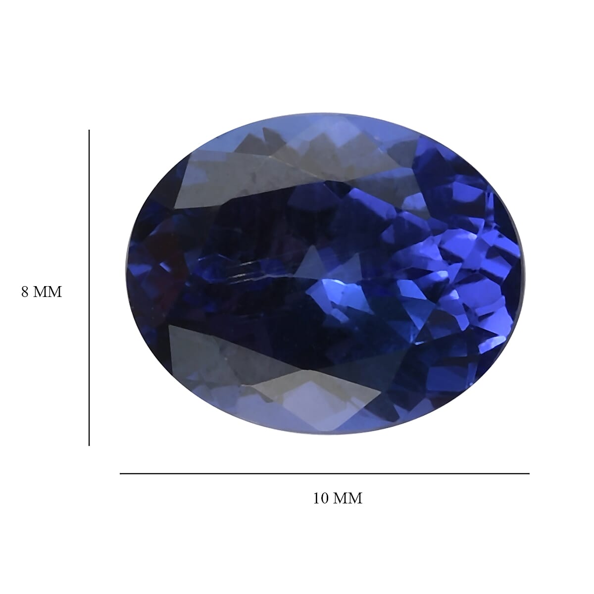 AAAA Tanzanite Oval 10x8mm