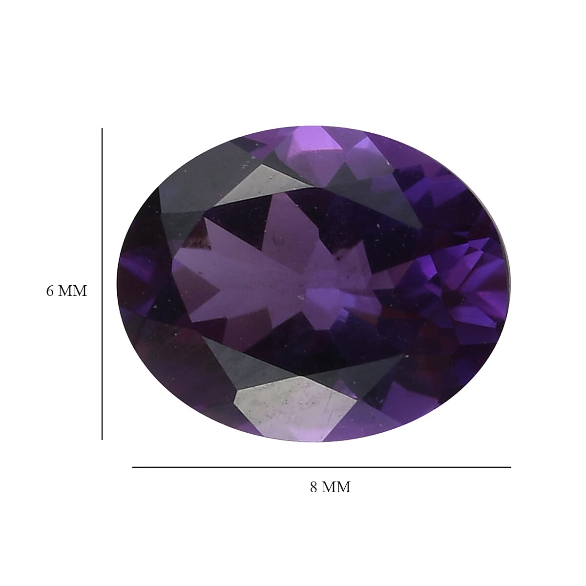 AAA Uruguay Amethyst Oval 10x8mm -2.0 Ct