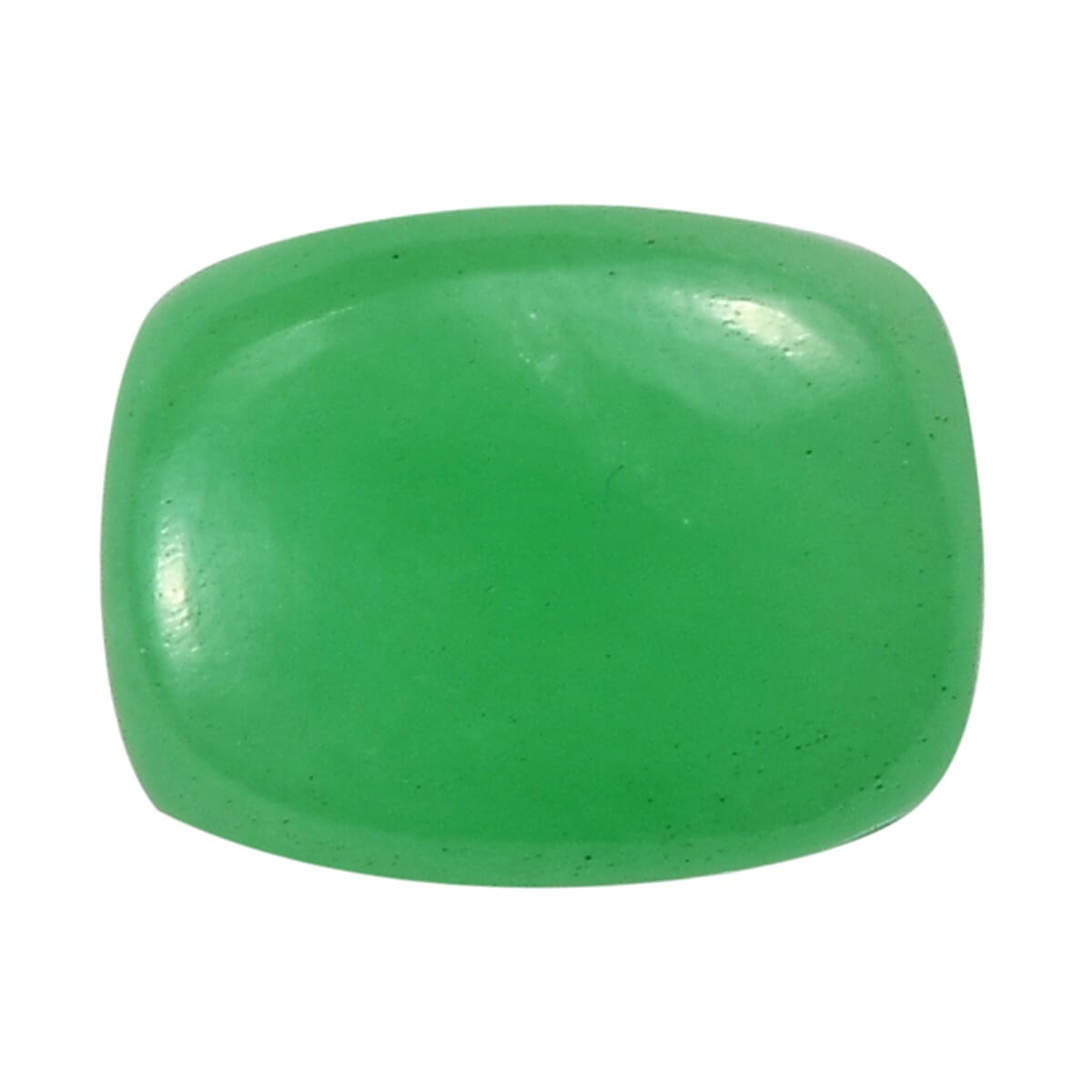 A Dyed Green Jade Cushion 9x7mm - 1.98 Ct