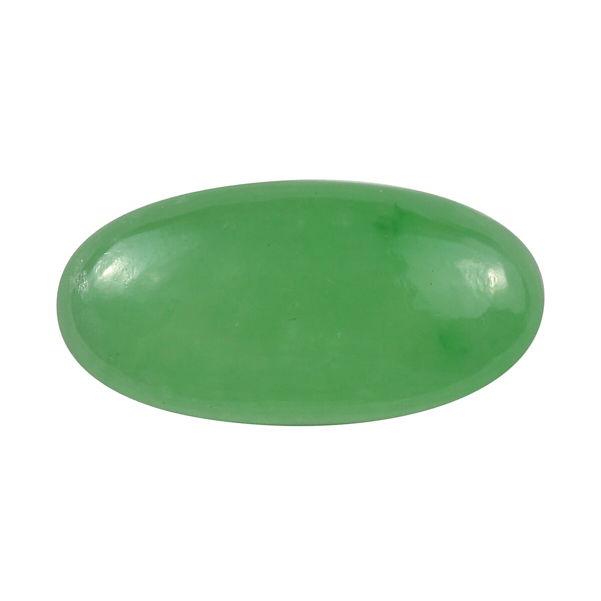 AAA Dyed Green Jade Oval 10x5mm  -1.35 Ct