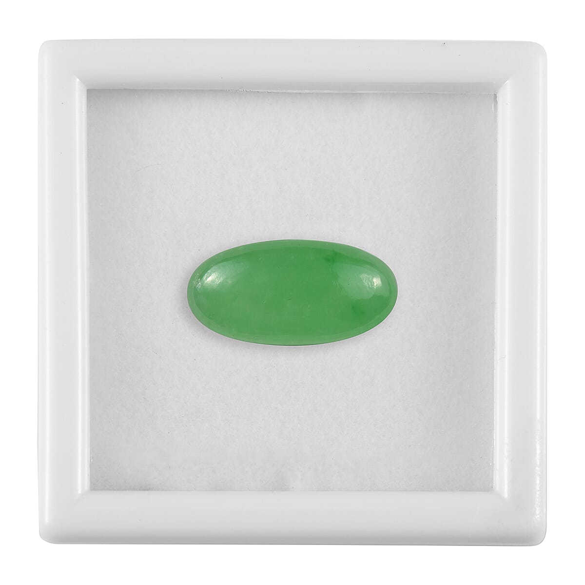 AAA Dyed Green Jade Oval 10x5mm  -1.35 Ct