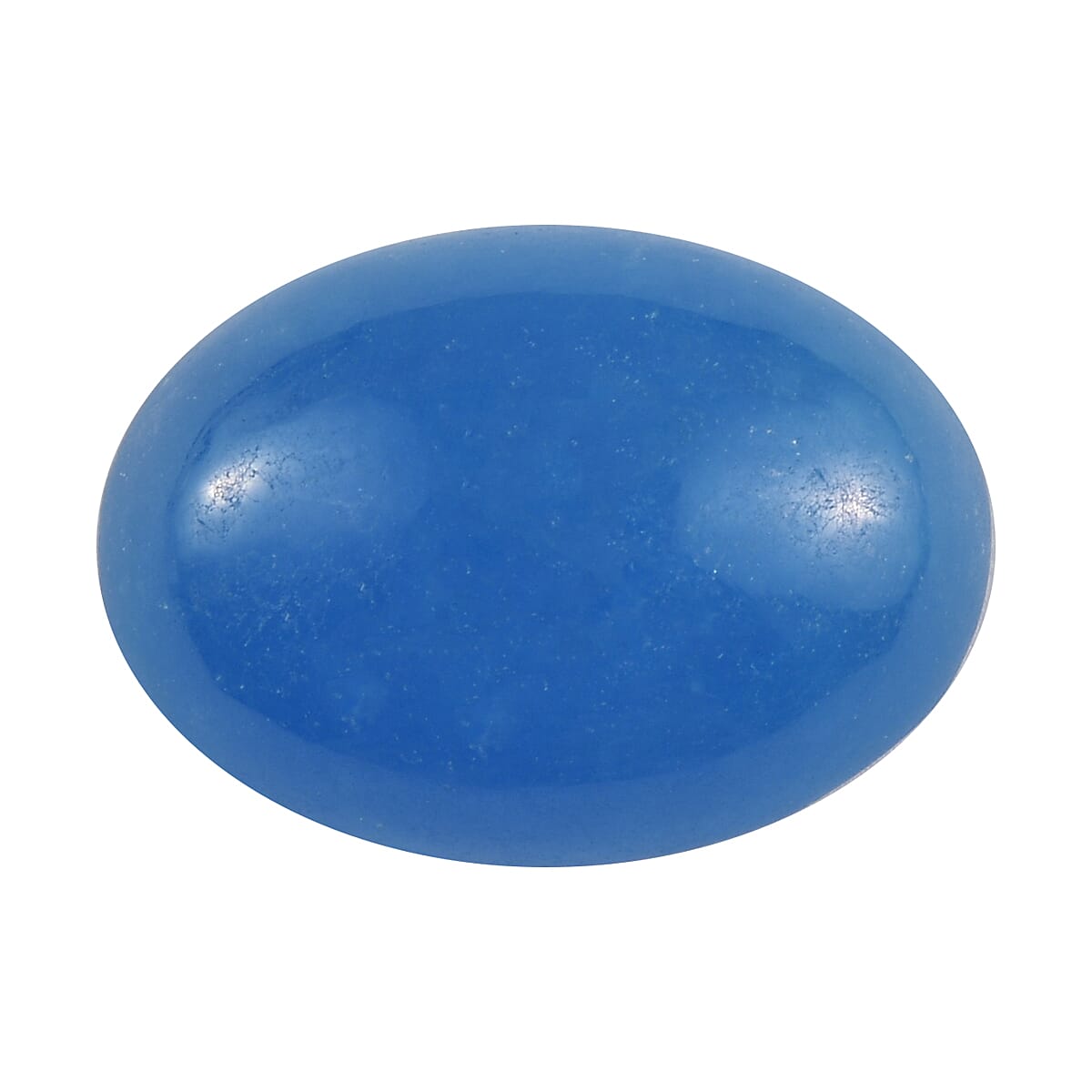 AAA Dyed Light Blue Color Jade Oval 18x13mm-10.83 Ct