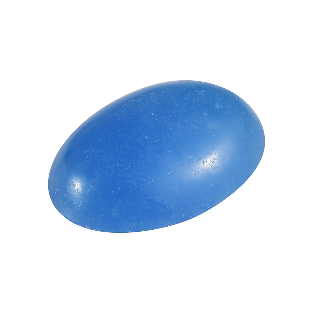 AAA Dyed Light Blue Color Jade Oval 18x13mm-10.83 Ct