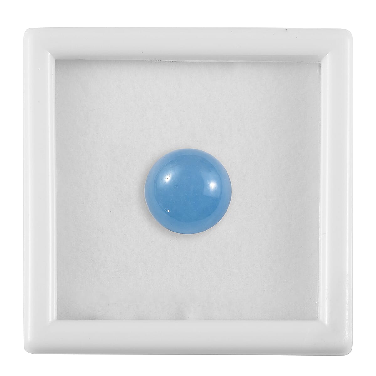 Dyed Light Blue Color Jade Round 10.0mm - 4.74 Ct