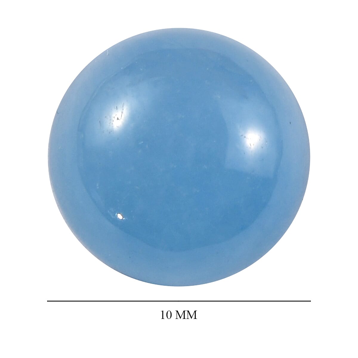Dyed Light Blue Color Jade Round 10.0mm - 4.74 Ct