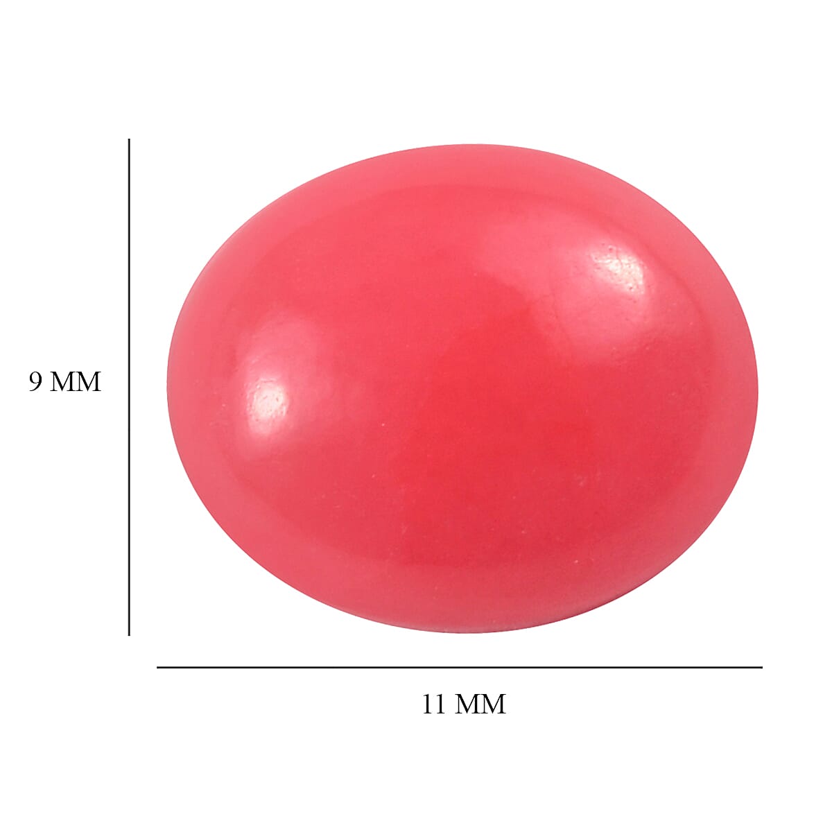 AAA Dyed Pink Jade Oval 11x9mm -3.7 CT