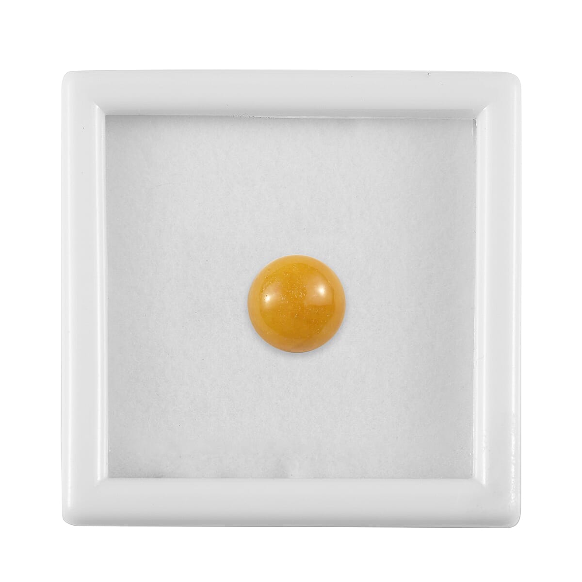 AA  Dyed Yellow Jade Round 11.0mm - 5.91 CT