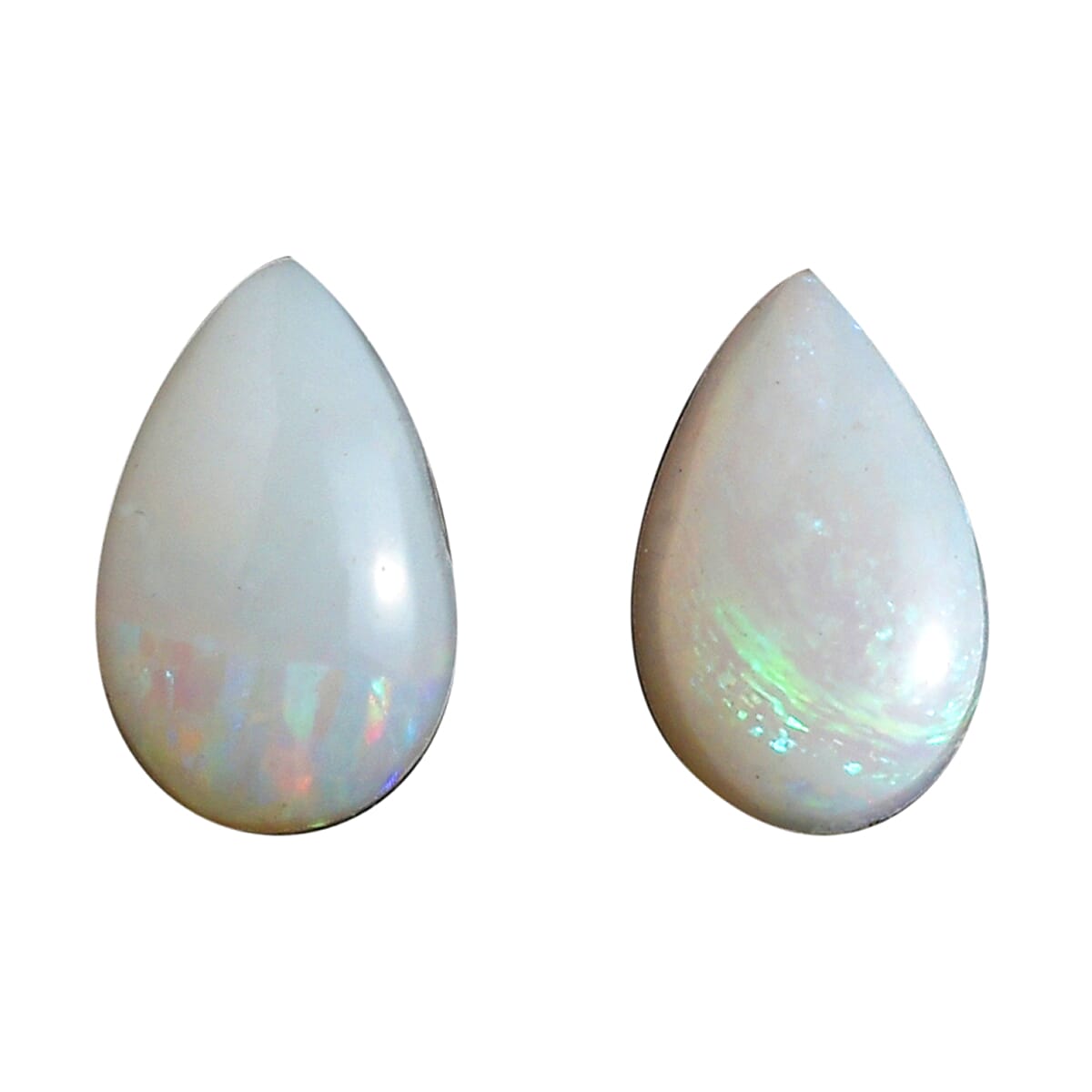 Set of 2 Natural Australian Opal Prism 5x3mm  -0.2 Ct