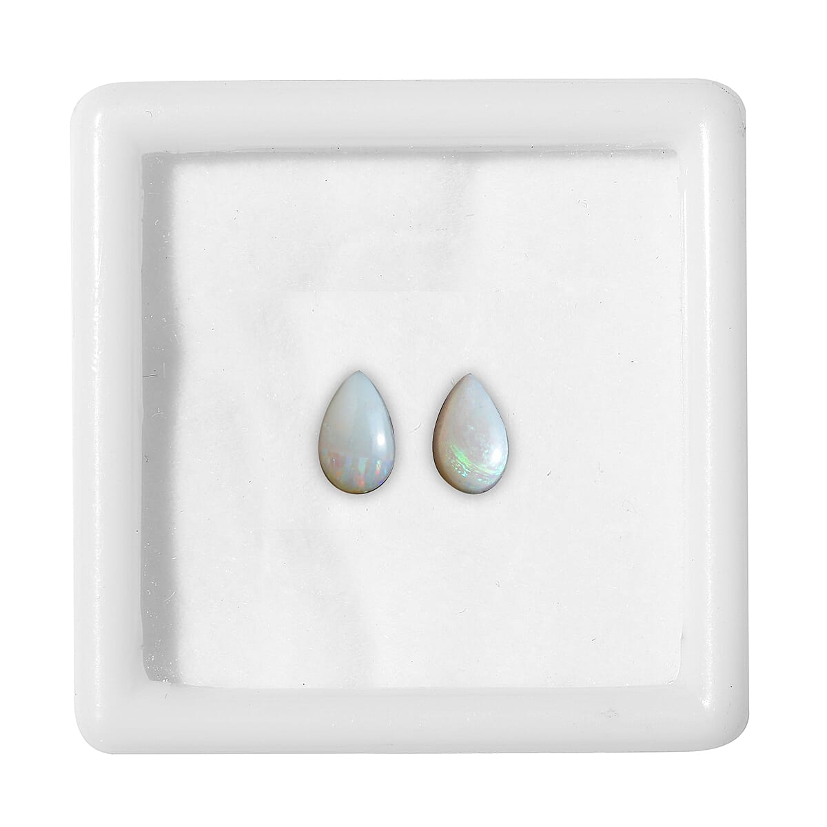 Set of 2 Natural Australian Opal Prism 5x3mm  -0.2 Ct