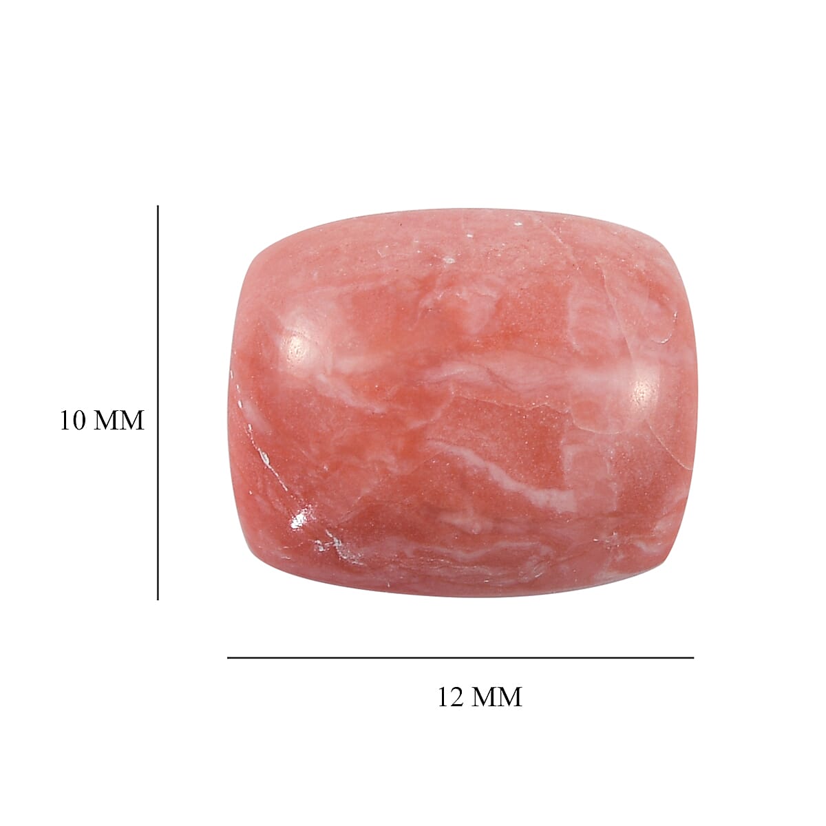 AAAA Oregon Sunrise Peach Opal Cushion 12x10mm - 3.38 Ct