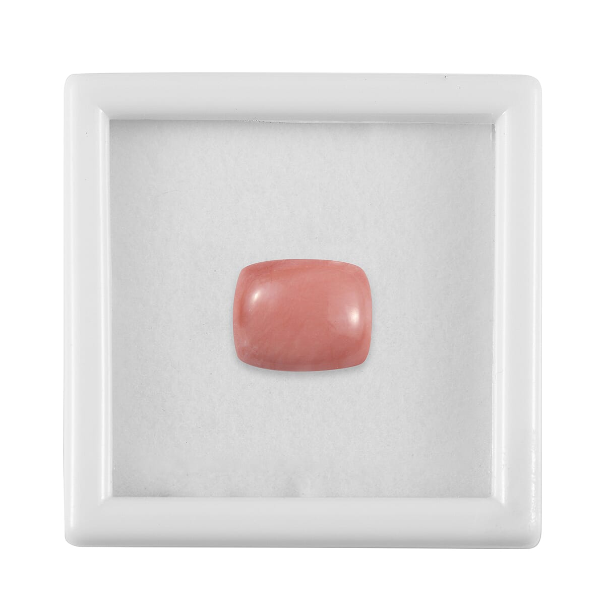 AAA Peach Opal Cushion 12x10mm- 3.2 Ct