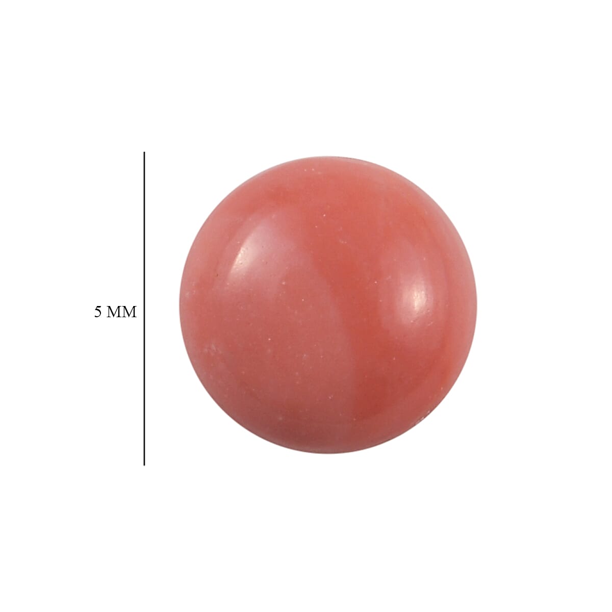 Set of 2 AAA Peach Opal Round 5.0mm  0.69 Ct