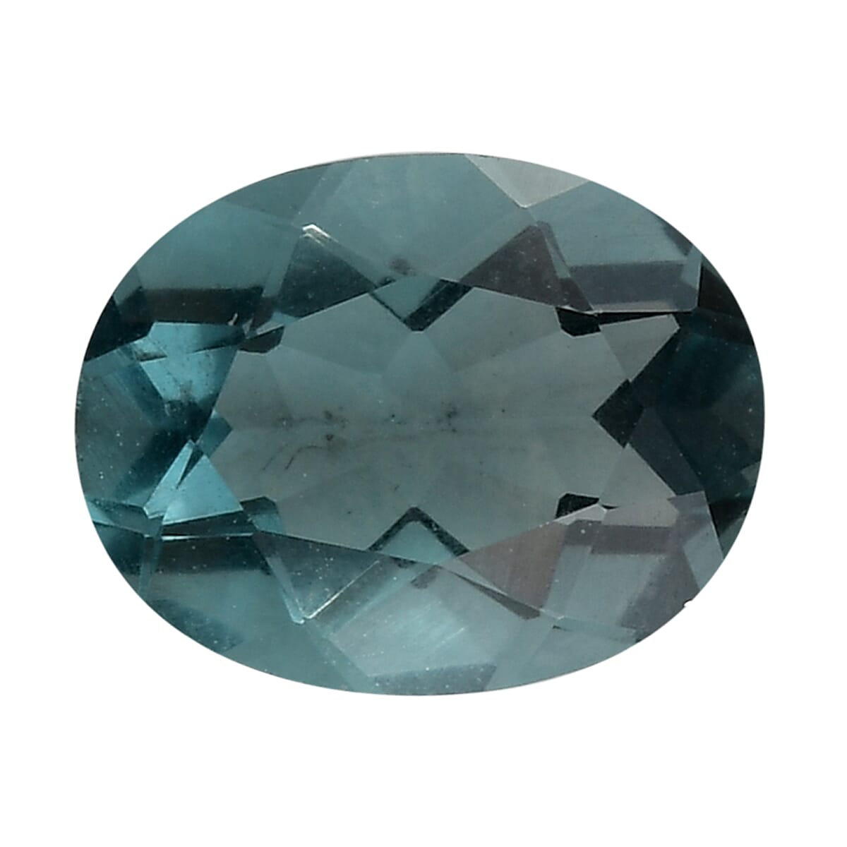 Teal Fluorite Oval 9x7mm  2.25 Ct