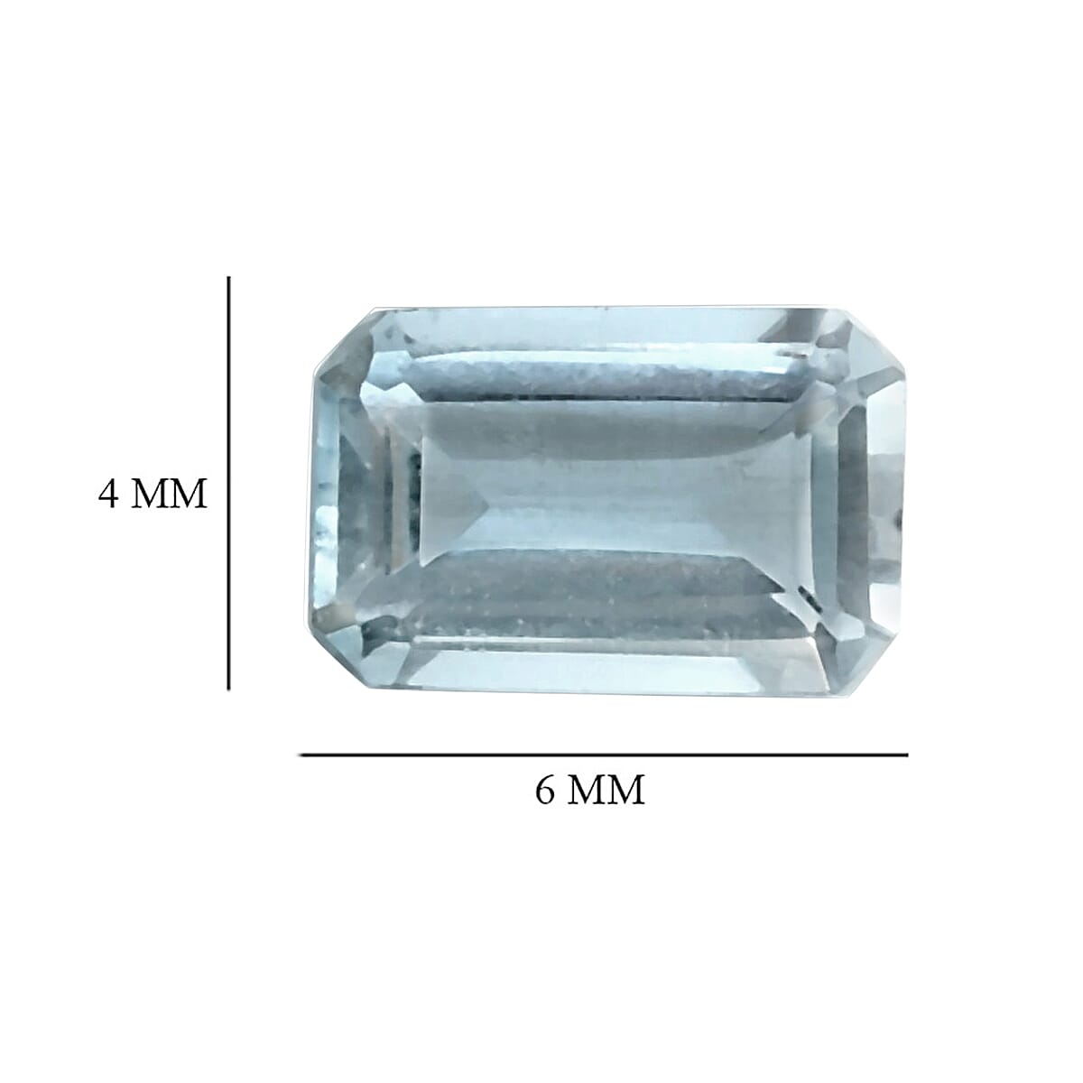 Set of 2 Aquamarine Octagon 6x4mm -- 1.0 Ct