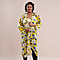 JOVIE Leaves Pattern Chiffon Long Cardigan (Size 117x56cm) - Yellow