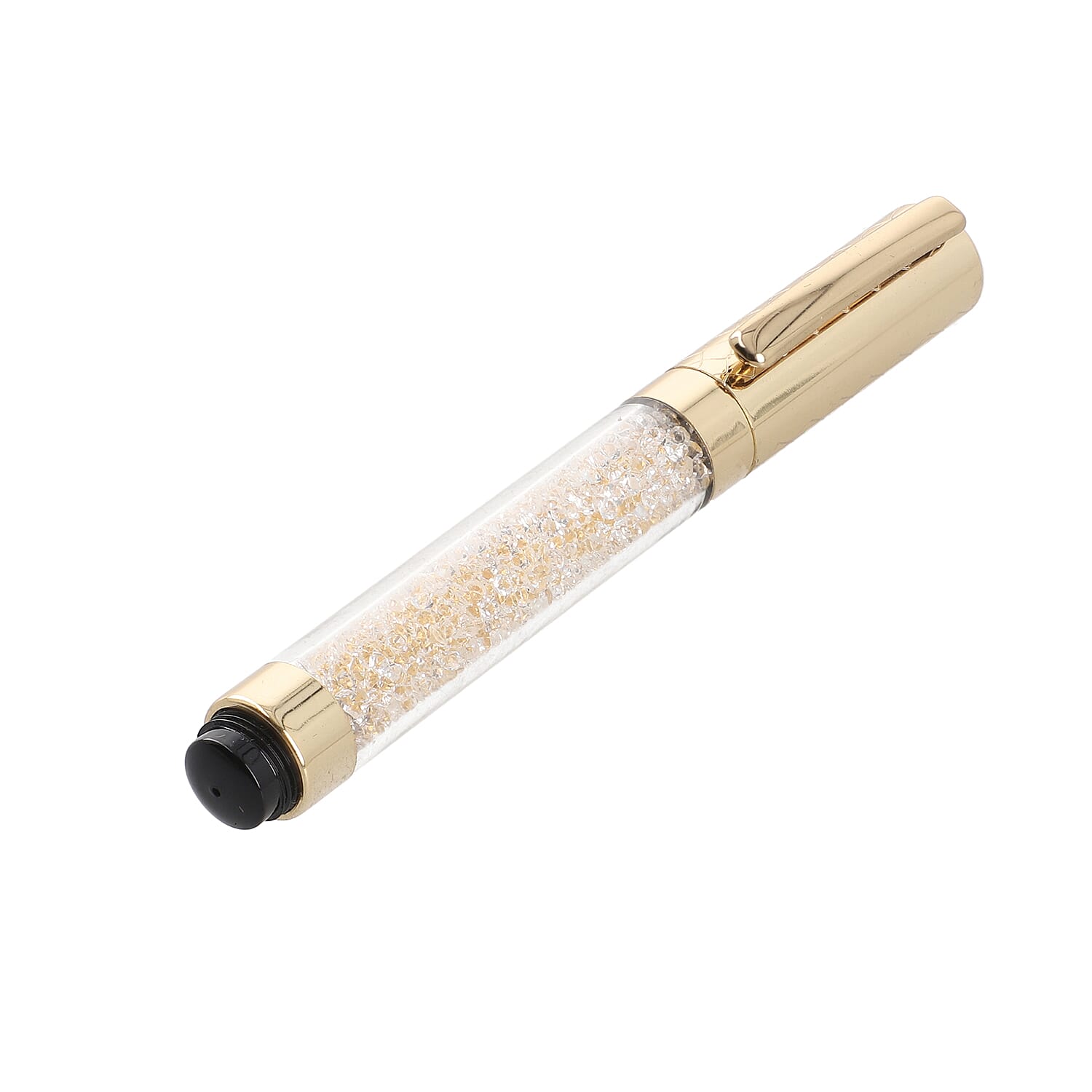 Ball Pen with Crystal - Gold
