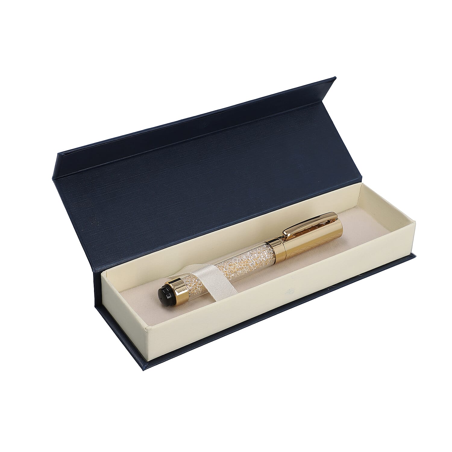 Ball Pen with Crystal - Gold