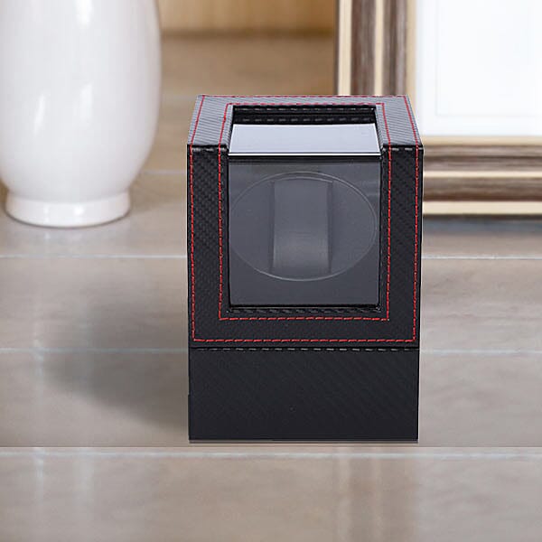 Automatic Rotating Watch Winder Box (Size 12x13x16Cm) - Black