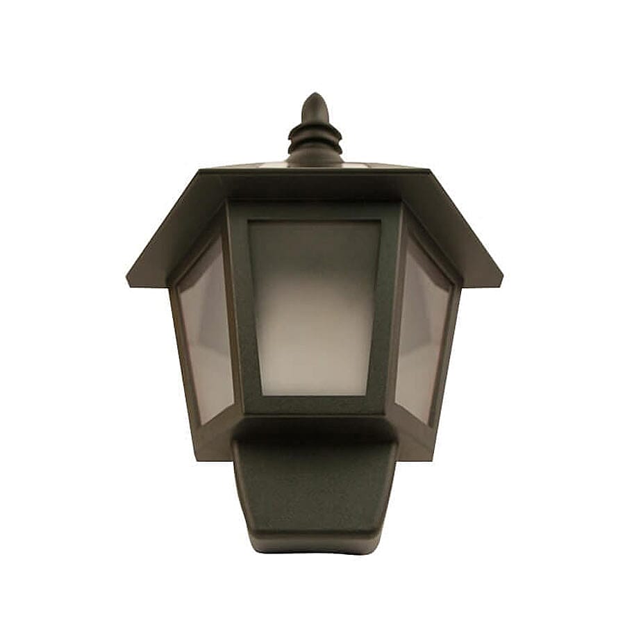 ROLSON Solar Lantern Wall Light Flame Effect (Size 27.5x20x7 Cm)