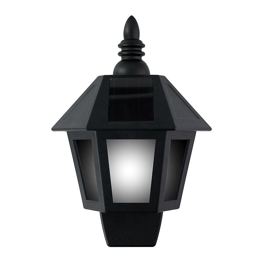 ROLSON Solar Lantern Wall Light Flame Effect (Size 27.5x20x7 Cm)