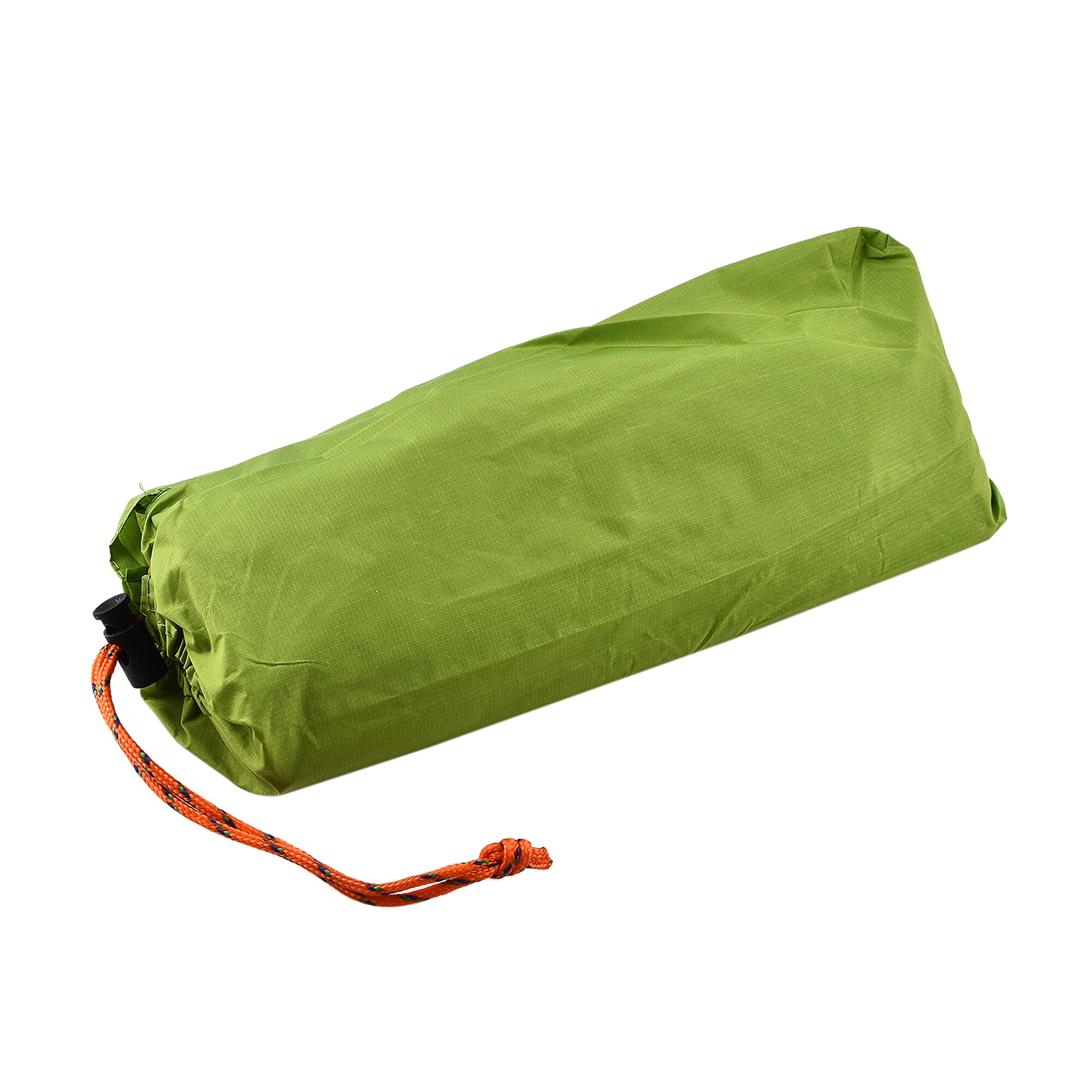 Embossed Checker Pattern Inflating Camping Sleeping Mat (Size 190x60cm) - Green