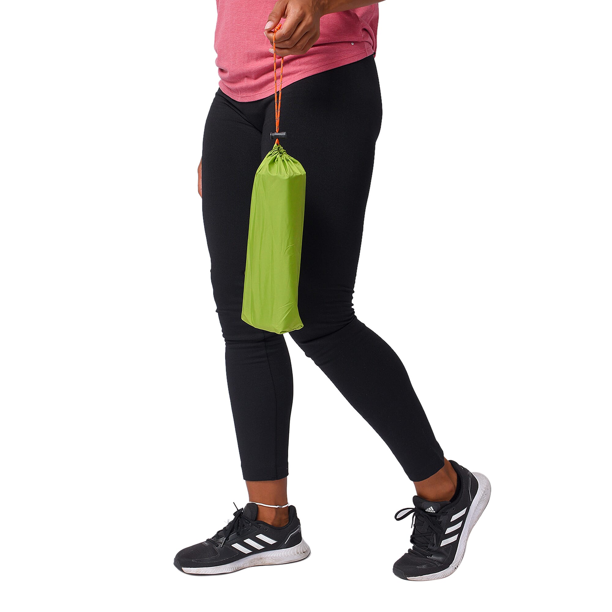 Embossed Checker Pattern Inflating Camping Sleeping Mat (Size 190x60cm) - Green