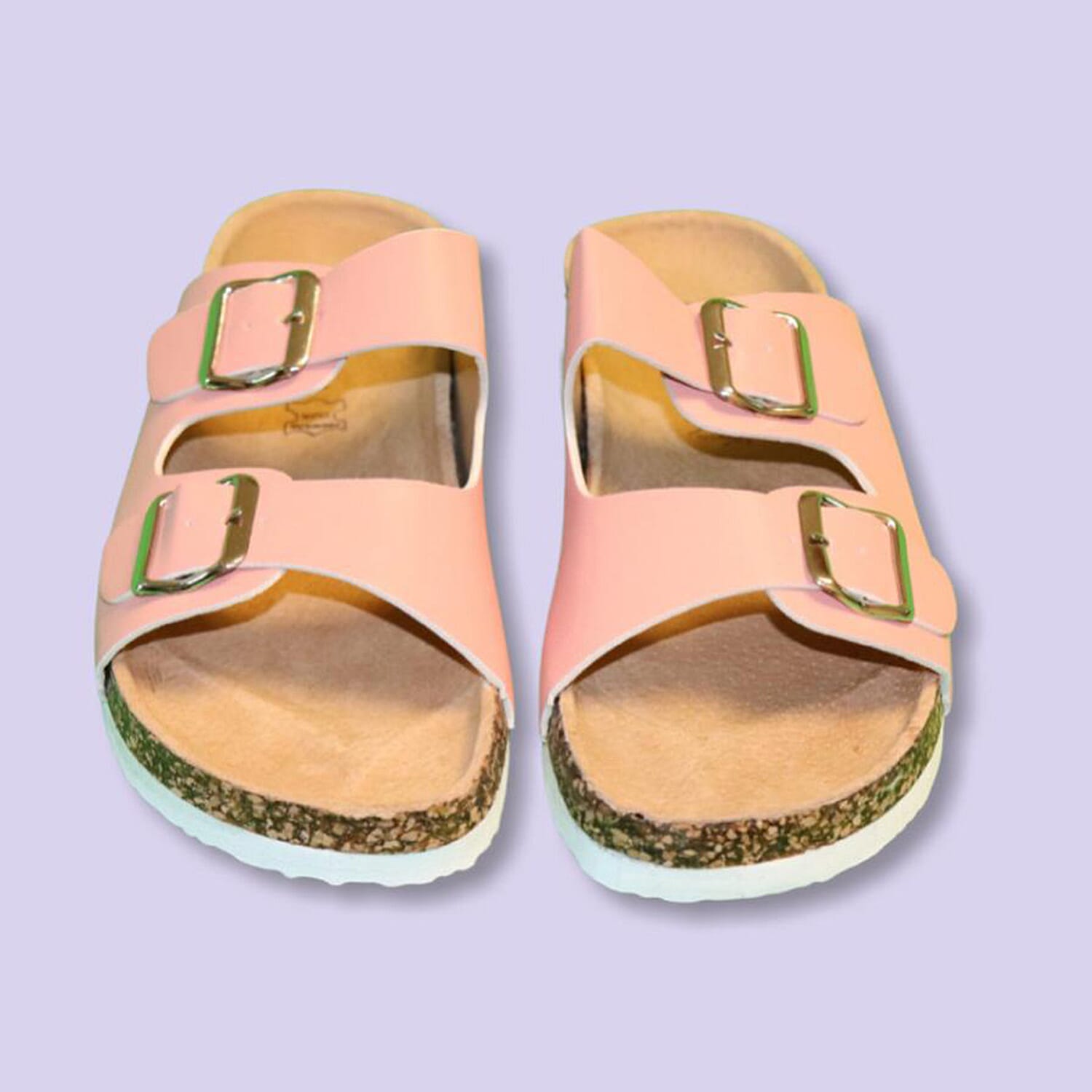 Two Strap Sandal in Black 