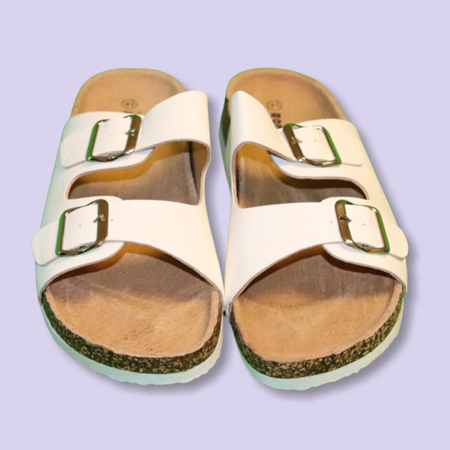 Two Strap Sandal in Black 