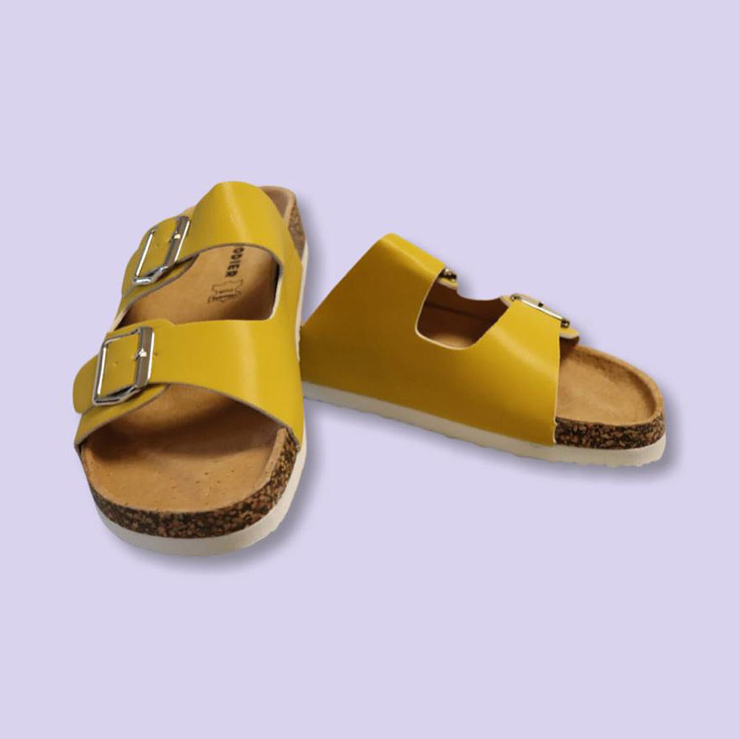 Two Strap Sandal in Black 