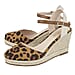 Lotus Liv Leopard-Print Espadrille Wedge (Size 3)