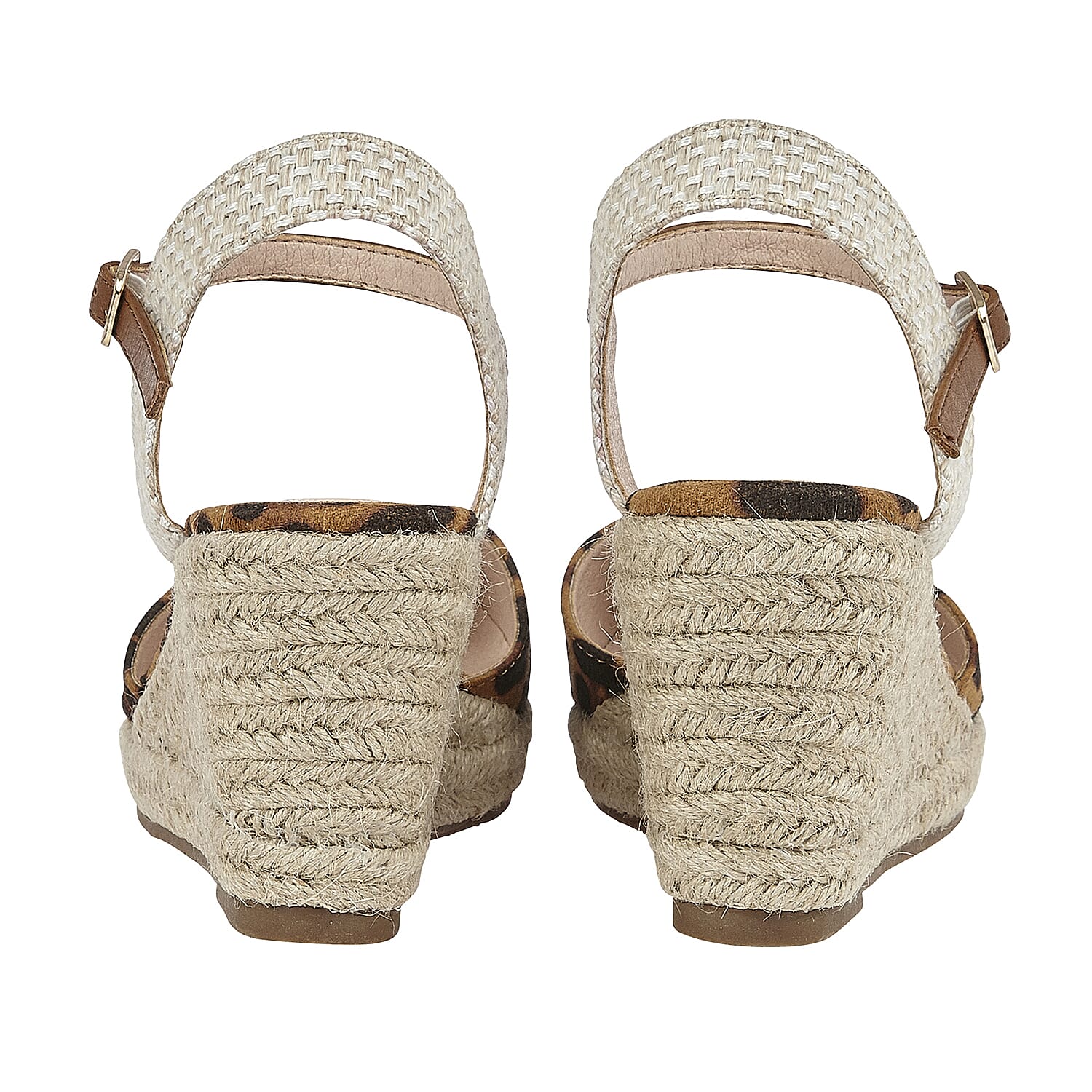 Lotus Liv Leopard-Print Espadrille Wedge (Size 3)