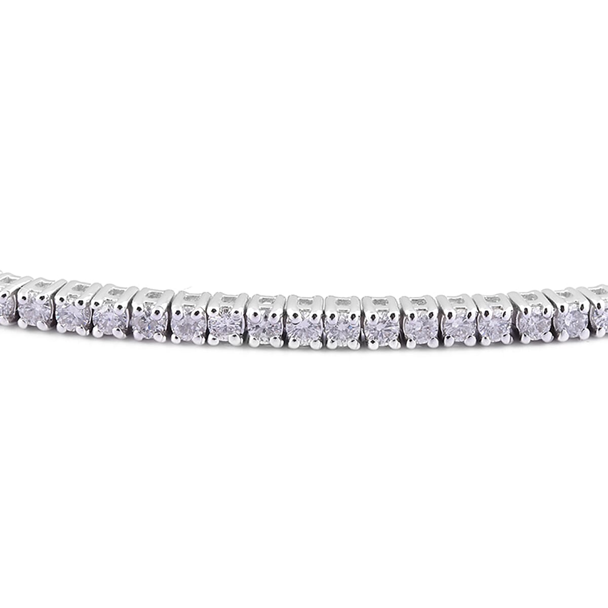 14K White Gold Certified Independent Laboratories Diamond (I1-I2-G-H) Bracelet (Size 7.5) 1.97 Ct, Gold Wt. 8.60 Gms
